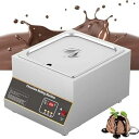 【中古】ステンレス製チョコレート溶解機、500W 業務用電気チョコレートテンパリング機、チョコレート溶解ポット 0-85℃/ 0-185? 調節可能、12KG 容量、