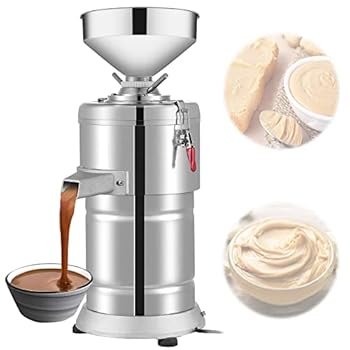 【中古】業務用ピーナッツゴマ粉砕機、1100W電気2850 r/minステンレススチールピーナッツバターマシン..