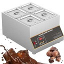 【中古】空気加熱チョコレート溶解機デジタルポット500Wホットチョコレートクリームテンパリングマシン0-95℃、4シリンダー,4 cylinders