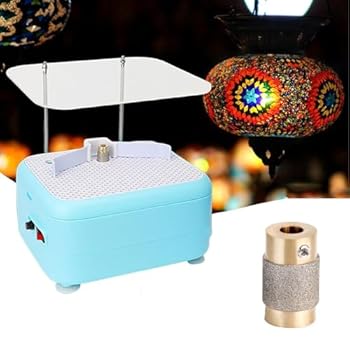 【中古】【未使用】60W ステンドグラスグラインダー、ガラスグラインダー、3/4インチダイヤモンドグラインダービットとバッフル付き、セラミックガラス成形用ミニDI