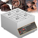 【中古】業務用チョコレートテンパリングマシン 電動チョコレート溶解ポット ステンレススチール製チョコレート溶解ポット 溶解器、4シリンダー,4 cylind