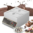 【中古】500W 業務用チョコレートテンパリングマシン、電動ステンレスチョコレート溶解機、12KG容量加熱チョコレート溶解ポット、0-85℃/ 0-185?調節可