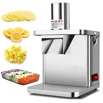 【中古】【未使用】業務用野菜ダイサー 電動フルーツダイシングマシン 頑丈なステンレススチール製 電動ニンジン ジャガイモ タマネギ 粒状キューブカット, 【中古】【未使用】業務用野菜ダイサー 電動フルーツダイシングマシン 頑丈なステンレススチール製 電動ニンジン ジャガイモ タマネギ 粒状キューブカット,