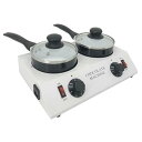 【中古】電動チョコレート溶解機 溶解機 40W 加温ヒーター テンパリングポット 固形チョコレートをソースに溶かすための温度調整 2シリンダー,2 cylinder