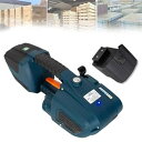 【中古】電動ハンドヘルド結束機、4000mAhバッテリー駆動の自動結束バンド機、13-16mmストラップ用、パッケージの固定、単一バッテリー,Single ba...