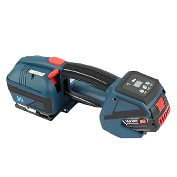 【中古】【未使用】電動梱包機 自動電動梱包機 PET プラスチック スチールベルト ハンドヘルド PP ベルトテンショナー ポータブル バックルフリー ホットメルト梱包