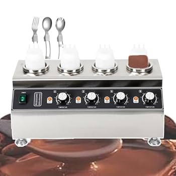 【中古】業務用ソースウォーマー、電気ソース保温機、レストラン、食堂用ステンレスジャムウォーマー、7段階温度制御、,(2)