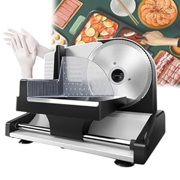 【中古】【未使用】業務用電動肉スライサーマシン、食品プッシュロッド付き肉カッターマシン、ステンレススチール肉チョッパー 0-15mm 厚さ、安全スイッチ、トース 【中古】【未使用】業務用電動肉スライサーマシン、食品プッシュロッド付き肉カッターマシン、ステンレススチール肉チョッパー 0-15mm 厚さ、安全スイッチ、トース