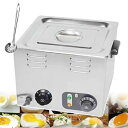 【中古】業務用電気温泉卵ボイラー、自動オムレツ装置 2.6 Kw ステンレススチール製卵ボイラー 6 リットル大容量、30-110°C、,