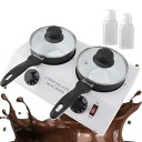 【中古】チョコレートチーズ溶解機 | ノンスティック電気フォンデュポット | ステンレススチール | 2タンクチョコレートテンパリングマシン | チョコレー