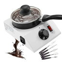 【中古】電気チョコレートメルター 40W ヒーター、チョコレートテンパリングマシン、ノンスティックポットテンパリングシリンダーメルターパン、30-85°C