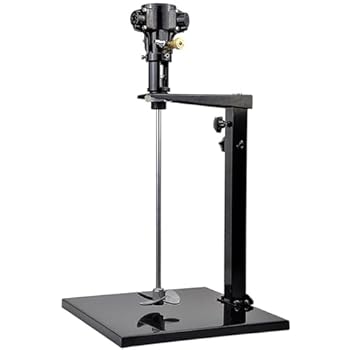 【中古】5ガロン空気圧ペイントミキサーマシン、1/8馬力エアアジテータースタンド付き、高さ調節可能約..