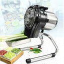 【中古】【未使用】電動野菜チョッパー、厚さ1〜5mmに調整可能な業務用野菜カッターマシン、チリ、ネギ、セロリ用110Wステンレススチール製フードスライサー