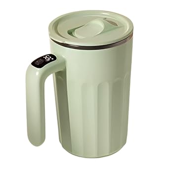 【中古】【未使用】[Luvian]電動ミキシングカップ 400ml 電動撹拌カップ 自動攪拌コーヒーカップ 自動かき混ぜカップ USB攪拌カップ 蓋付き 316ステンレス＆電動磁