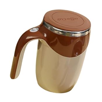 【中古】自動攪拌コーヒーマグステンレススチールエレクトリックミキシングカップ充電式回転する飲み物ミキサー