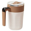 【中古】スライド蓋自動攪拌マグ電動回転コーヒーミキシングカップ飲料ミキサーと温度ディスプレイ