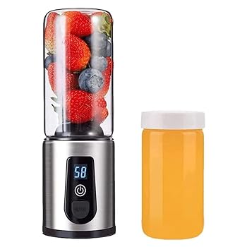 【中古】ポータブルブレンダー パーソナル、スムージーやプロテインシェイク用のUSB充電式ジュースカップ、ミニハンドヘルド、旅行、ジム、自宅、オフィ