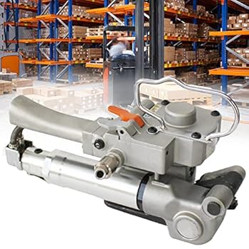【中古】電動ストラッピングツール、13-19mm幅PP/PETベルト用ハンドヘルドストラッピングマシン、3500n..
