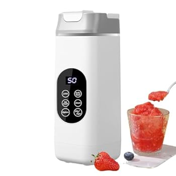 【中古】ポータブルUSB充電ブレンダー 軽量コンパクト設計 高速モーター搭載 スムージー作りに最適 旅行やアウトドア向け 食品グレード素材 安全衛生設計(2.0)