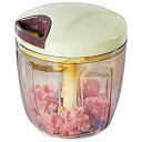 【中古】【未使用】900ML ミートグラインダー ミンサー 多機能フードプロセッサー 肉 フルーツ サルサ ペッパー タマネギ ナッツ 手動チョッパー