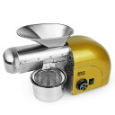 【中古】自動商業搾油機、1800ワットオイルプレス機、冷温温度制御0?300℃、ヒマワリ油亜麻仁油抽出器、ピーナッツ、ゴマ、菜種、茶種子の圧搾用
