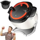 【中古】2000Wインテリジェント自動調理機、360°回転付き業務用フードプロセッサー、3ギア火力調整、スマートタッチスクリーン、6Lノンスティックポット