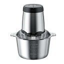 【中古】フードプロセッサー 2L/3L大容量 フードチョッパー 300Wハイパワー 電動みじん切り器 ステンレス 2段階スピード 4枚刃 フードカッター 時短 ...
