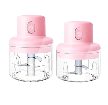 【中古】【未使用】電気キッチンチョッパー電動食品チョッパー USB 充電式ニンニクミンサー電動野菜グラインダーニンニク用