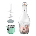 【中古】Daconovo 多機能ミートグラインダー 野菜チョッパー 550ml/18.6オンス容器 6枚刃 2枚刃 デュアルヘッド 内蔵2000mAh充電式電動...