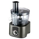 【中古】電動野菜スライサー、2 in 1多機能フードカッター、600W野菜チョッパー、スライスダイシング用、ステンレススチール