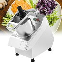 【中古】【未使用】電動野菜ダイサー、550W業務用果物と野菜チョッパー、カッターブレード6枚付き、毎時200-250kg、300RPM/分、ジャガイモ、玉ねぎ、...