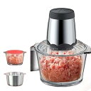【中古】【未使用】【2025年新バージョン】フード・プロセッサー 2L/3L大容量 フードチョッパー 電動 300W food chopper 超強力モーター ...