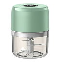 【中古】【未使用】ミニ電気野菜チョッパーガーリックマッシャークラッシャーUSB充電式生姜肉グラインダーフードプロセッサーキッチンガジェット