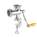 【中古】家庭用手動肉挽き器、手回し肉挽き器 - ミートプロセッサーミンサーハンドヘルドソーセージ詰め物 - 人間工学に基づいた牛肉粉砕機、手作りパス