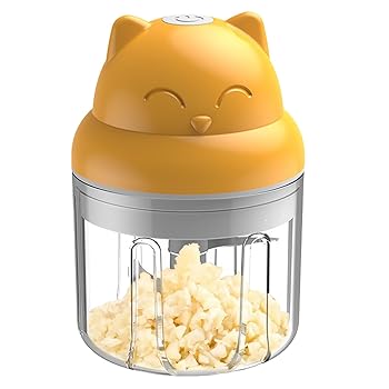 【中古】ミニニンニクチョッパー|ミニミンサーガーリッククラッシャー300mlストレージコンテナ|ステンレススチールカッター、充電式、強力なワイヤレスフ 【中古】ミニニンニクチョッパー|ミニミンサーガーリッククラッシャー300mlストレージコンテナ|ステンレススチールカッター、充電式、強力なワイヤレスフ