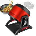 【中古】【未使用】自動フードプロセッサー 360°回転式炒めロボット、調理機 2200W フードスチーマー おろし金2個付き、7段階火力調整、150°傾斜ドラム...