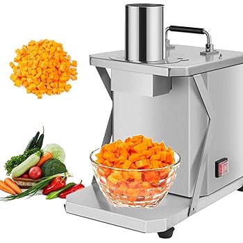 【中古】ステンレススチール製フルーツ・野菜カッター、多機能フードプロセッサー、レストラン、学校のカフェテリア用,12mm