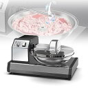 【中古】ポータブルデスクトップ肉詰めカッター、5.5L商業用取り外し可能な野菜チョッパー、1?15分タイマー付き、1500RPM電動野菜グラインダー、ニンジ