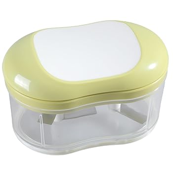 【中古】ハンド操作野菜チョッパーマニュアルガーリックカッターポータブルフードプロセッサーフルーツ..