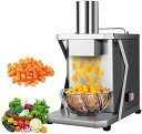 【中古】【未使用】電動野菜ダイサー 業務用 200W 野菜チョッパー ダイサー シュレッダー 自動玉ねぎポテトカッター フードプロセッサー フルーツカッティング...