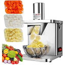 【中古】【未使用】電動野菜ダイサー、フルーツフードチョッパーシュレッダー、自動オニオンポテトカッターフードプロセッサーフルーツカッティングマシン、,