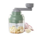 【中古】ノーブランド品 野菜チョッパーマニュアル、フードチョッパーマニュアルハンド、野菜プロセッサハンドクランクステンレス鋼野菜カッター、ステン