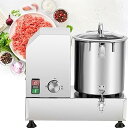 【中古】6/9/15L 業務用肉野菜フードプロセッサー、1200/1800W ステンレススチール電動野菜ブレンダーカッター、15l,15l