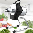 【中古】電動野菜チョッパー、110W業務用野菜カッター、1〜5mmの厚さ調節可能、フードプロセッサー&チョッパーマシン、コリアンダー、ネギ、チャイブ、