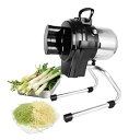 【中古】電動野菜チョッパー、厚さ2mmの業務用野菜シュレッダーマシン、三日月形のフィードポート付き、ジャガイモ、ニンジン、キャベツ用110Wフードカッ