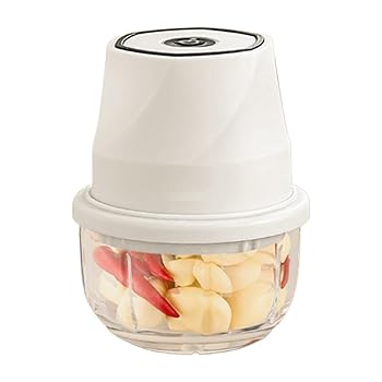 【中古】【未使用】ポータブル野菜チョッパー、フードプロセッサー | 野菜オニオンブレンダーミンサー | 肉、タマネギ、魚を切るための電気野菜のチョッパーブレン