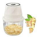 【中古】電気ガーリックチョッパー、ポータブル野菜チョッパー - エレクトリオンブレンダーコードレスプロセッサミンサー | 肉、タマネギ、魚を切るため(2)