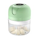 【中古】【未使用】Electric Garlic Mincer, Wireless Onion Chopper, Usb Rechargeable Food Processor, Mini Kitchen Gadget for Home, Camping, Outdoor Cooking