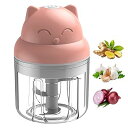 【中古】【未使用】電気ガーリックミンサー - ガーリッククラッシャーチョッパーステンレス鋼の刃、300mlの食品貯蔵|ミニエレクトリックフードプロセッサ、野菜、...
