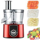 【中古】業務用フードプロセッサー 電動野菜ダイサー チョッパー 600W 2 in 1 プロフェッショナル多機能野菜シュレッダーおろし金 ステンレススチールブ